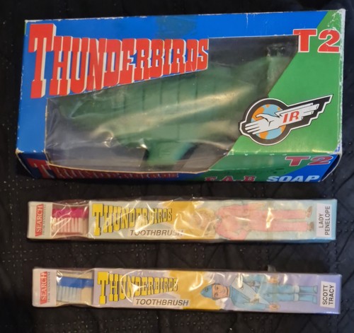 Thunderbirds toothbrush soap - toothbrush,