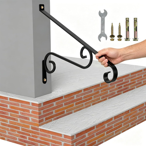 Outdoor stair handrail - 21.7",