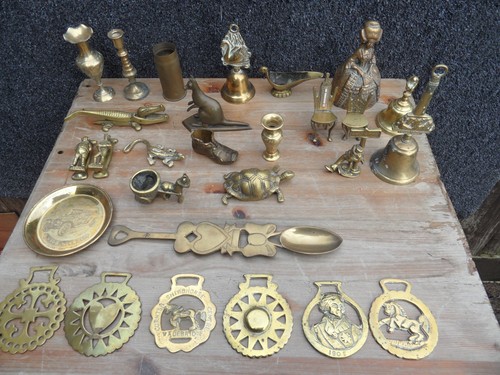 Joblot vintage brass - of,