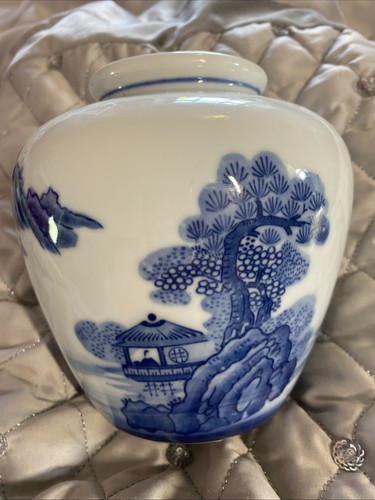 Vintage japanese kutani blue - japanese,