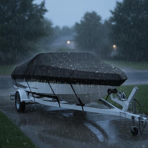 Hull boat cover waterproof - v-hull,