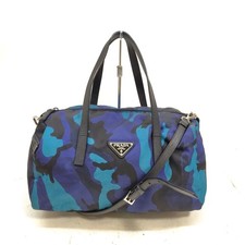 NO TARIFF Prada Hand Bag Blue