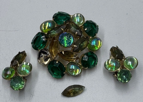 Juliana green opaline - green, marquise