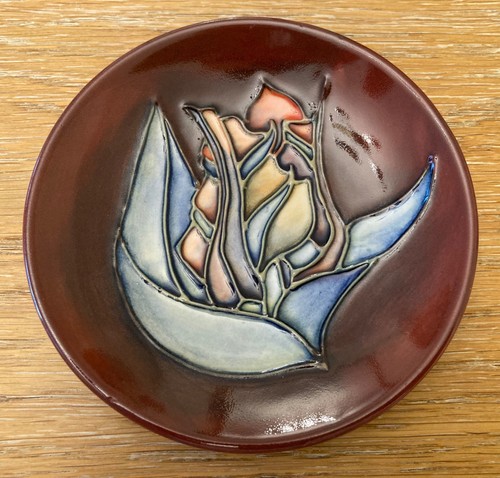Moorcroft red tulip pin - tulip,
