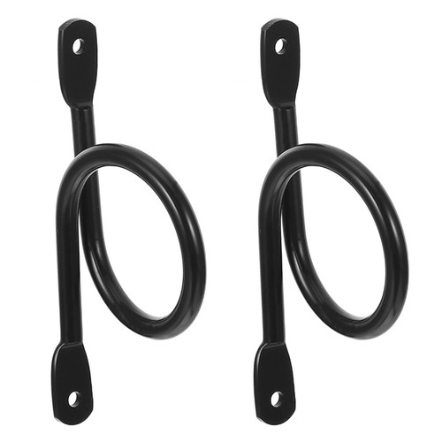 Heavy load black rod - black, holders