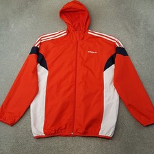 Adidas Mens Jacket Medium Red