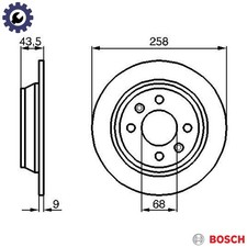 2x BRAKE DISC 0 986 478 374
