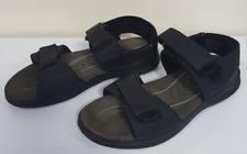 Clarks Active Air Black Leather Sandals - Mens UK 9 G - Fit UK 10 MINT CONDITION