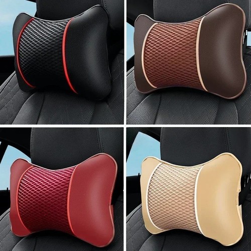 New leather knitted car neck - new,