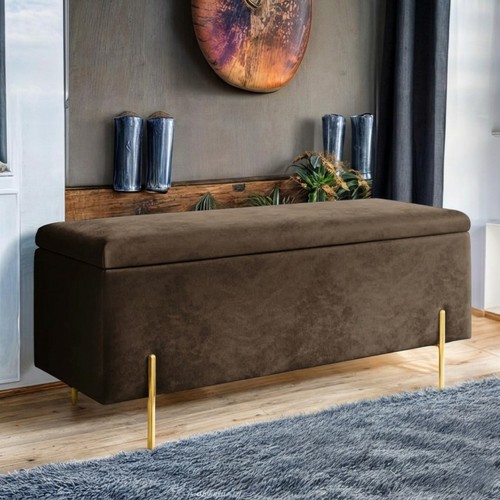 Luxury velvet ottoman storage - velvet,