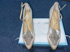 Bella Belle Annalise Pale Blue Bridal Shoes, UK 6.5