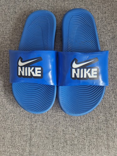 Boys nike blue sliders - nike, size