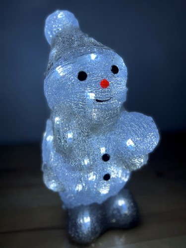 Christmas acrylic snowman - christmas,