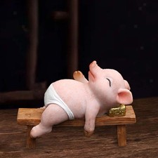 Pig figure made - , resin,