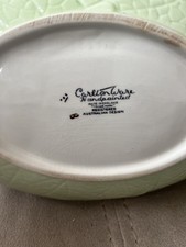 Vintage Carlton Ware Leaf Design Decorative Dish / Plate With Apple Blossom 