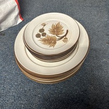 12 Vintage Denby Cotswold  Plates, 6x Dinner 10” and 6x side plates 6.5"