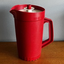 Vintage Red Tupperware Lidded