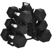 SPORTNOW 36KG Hex Dumbbell Set