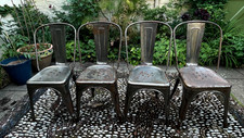 French Vintage Tolix style chairs