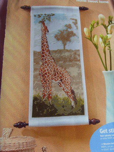 Giraffe wall hanging cross - wall,