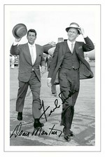 DEAN MARTIN & FRANK SINATRA AUTOGRAPH SIGNED PHOTO POSTER