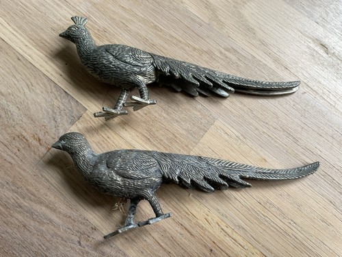 Silver plated pheasant table - silver,