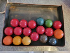 Vintage Snooker Balls X18