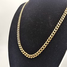 9ct Solid Gold Curb Chain Necklace – 20.25" – 29.6g – 5mm–Hallmarked 375 - Heavy