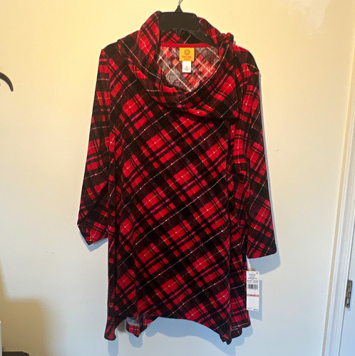 Ruby red black plaid - rd,
