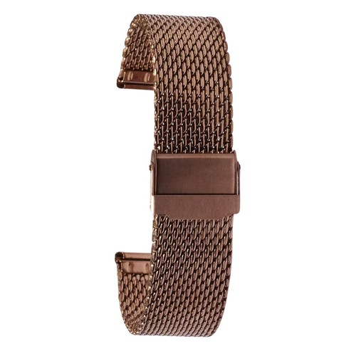 Bronze colour mesh watch strap - mesh,