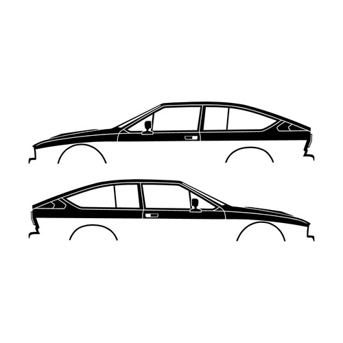 Set car decal - of, stickers