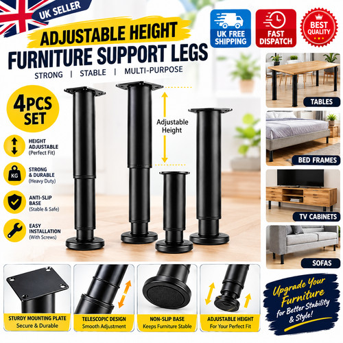 4pcs adjustable furniture - 4pcs, legs