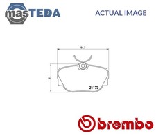P 06 010 BRAKE PADS SET