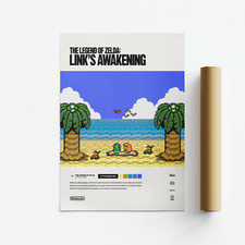 The Legend of Zelda: Link's Awakening DX (1998) Video Game Art Poster / Print