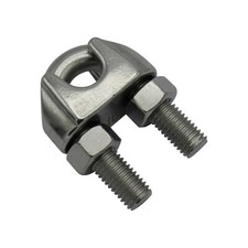 Wire Rope Clamp Grip Clips 3MM (Stainless Steel Bulldog Cable Fixing U Bolt)