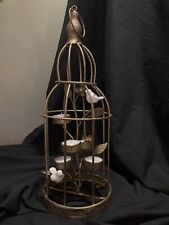 Large metal Birdcage candle