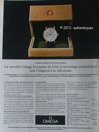 Advertisement omega seamaster - omega,
