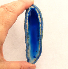 Blue Agate Geode Slice 10cm x