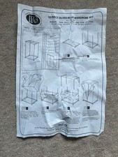 Material Wardrobe Silver/Blue - unused