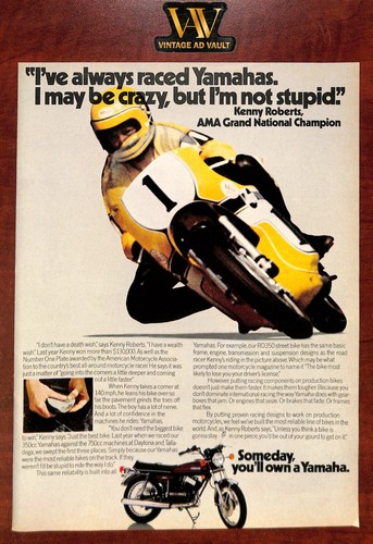 1974 yamaha vintage print - 1974,
