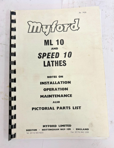 Used myford ml10 and speed - myford,