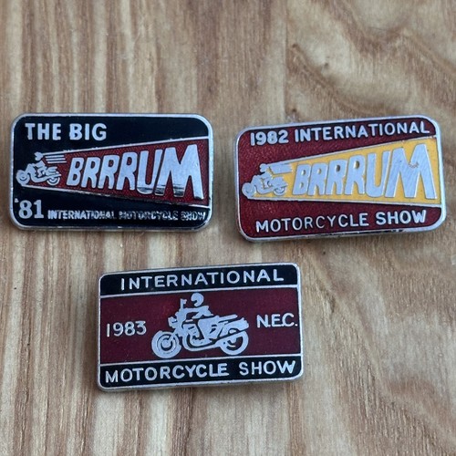 Motorcycle enamel pin badge - badge, x3