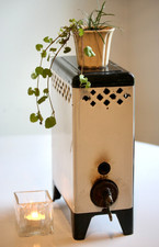 Vintage Enamel Gas Heater Mini