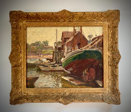American oil masonite - oil, on
