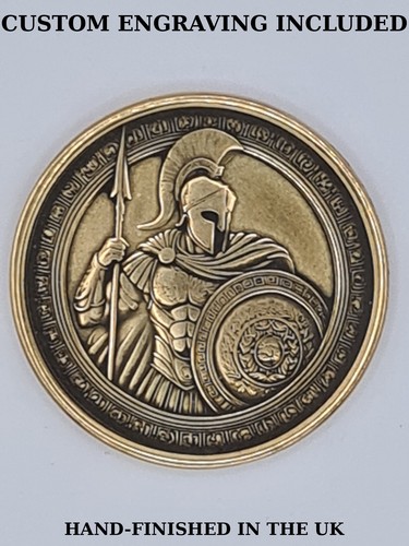 Brass warrior coin - warrior, –