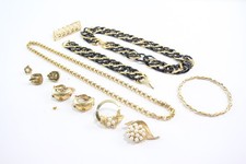 Napier Trifari Monet Signed Branded 1980s Jewellery Gold Tone Enamel x 10