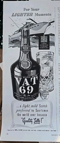 1952 park tilford vat 69 - park,