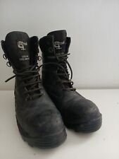 Grafters Steel Toe & Midplate Work Boots Size 8 Eu 42 Mens Black PPE