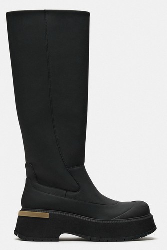Zara rubberised flat - rubberised,