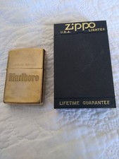 Vintage Brass Zippo Lighter Bradford, PA Boxed Excellent Used Condition